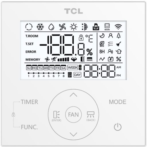TCL TCD-18CHRH/DVI Multisplit kazettás beltéri egység (MO250641424 beépítőkerettel)