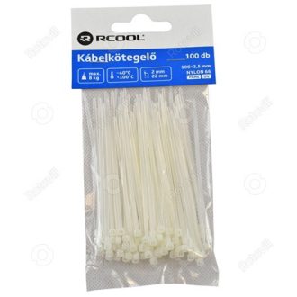 KÁBELKÖTEGELŐ RCOOL FEHÉR (150mm x 2,5mm)